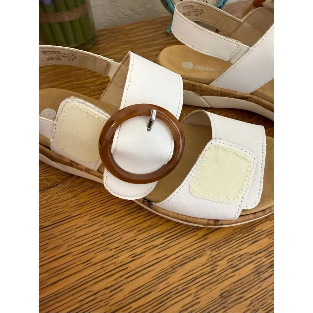 Remonte Jocelyn 53 Sandal in Weiss Summer, Casual, Comfort, Boho-Chic, Beach